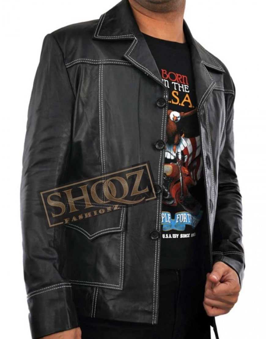 Fight Club Brad Pitt Leather Jacket Fight Club Brad Pitt Leather Jacket