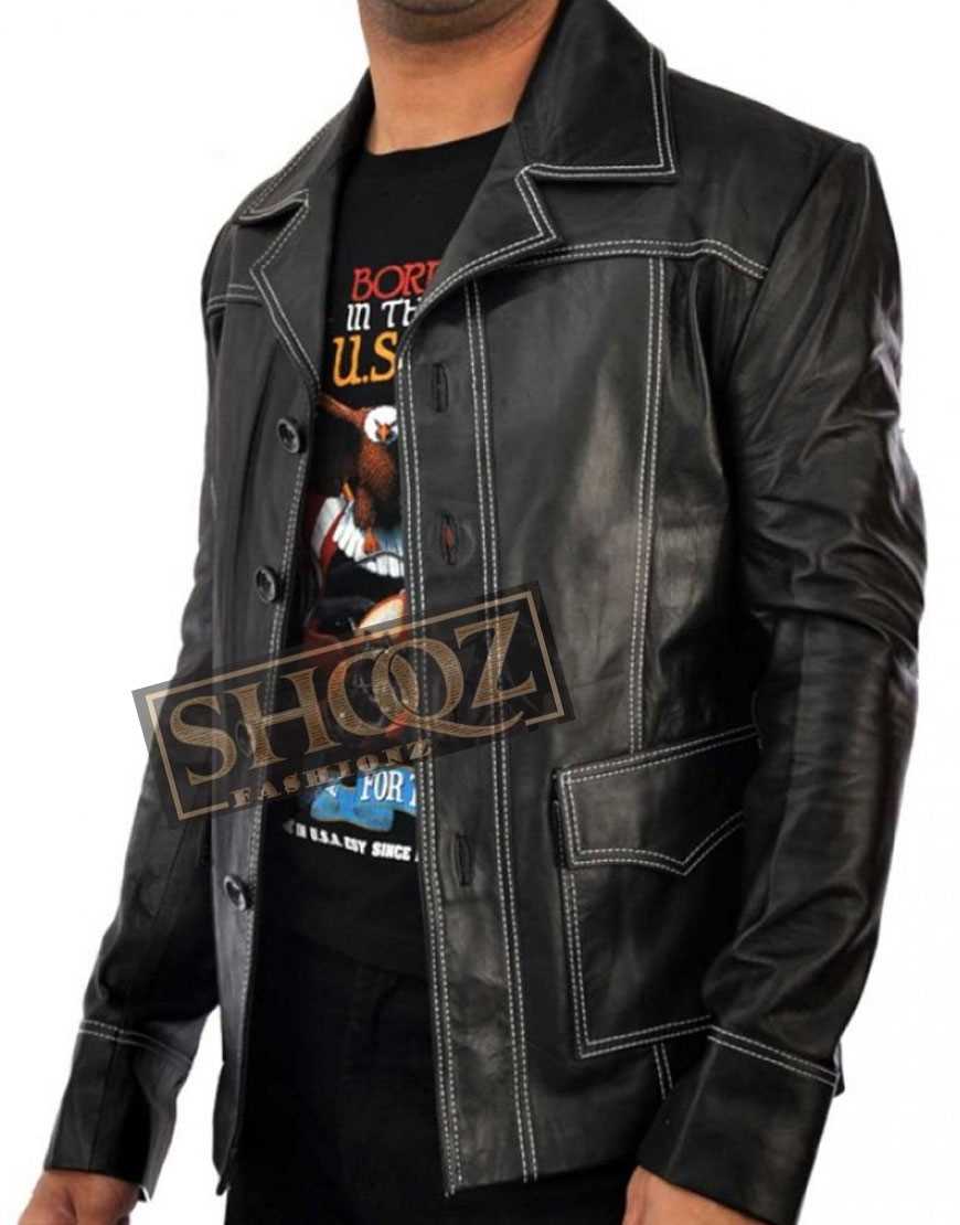 Fight Club Brad Pitt Leather Jacket Fight Club Brad Pitt Leather Jacket