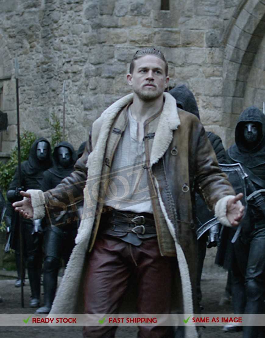 King Arthur: Legend of Sword Charlie Hunnam Leather Coat