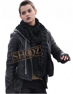 Deadpool Brianna Hildebrand Leather Jacket