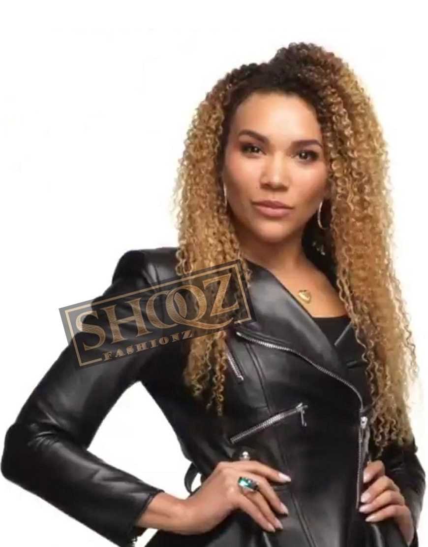 Umbrella Academy Emmy Raver Black Leather Jacket Umbrella Academy Emmy Raver Black Leather Jacket