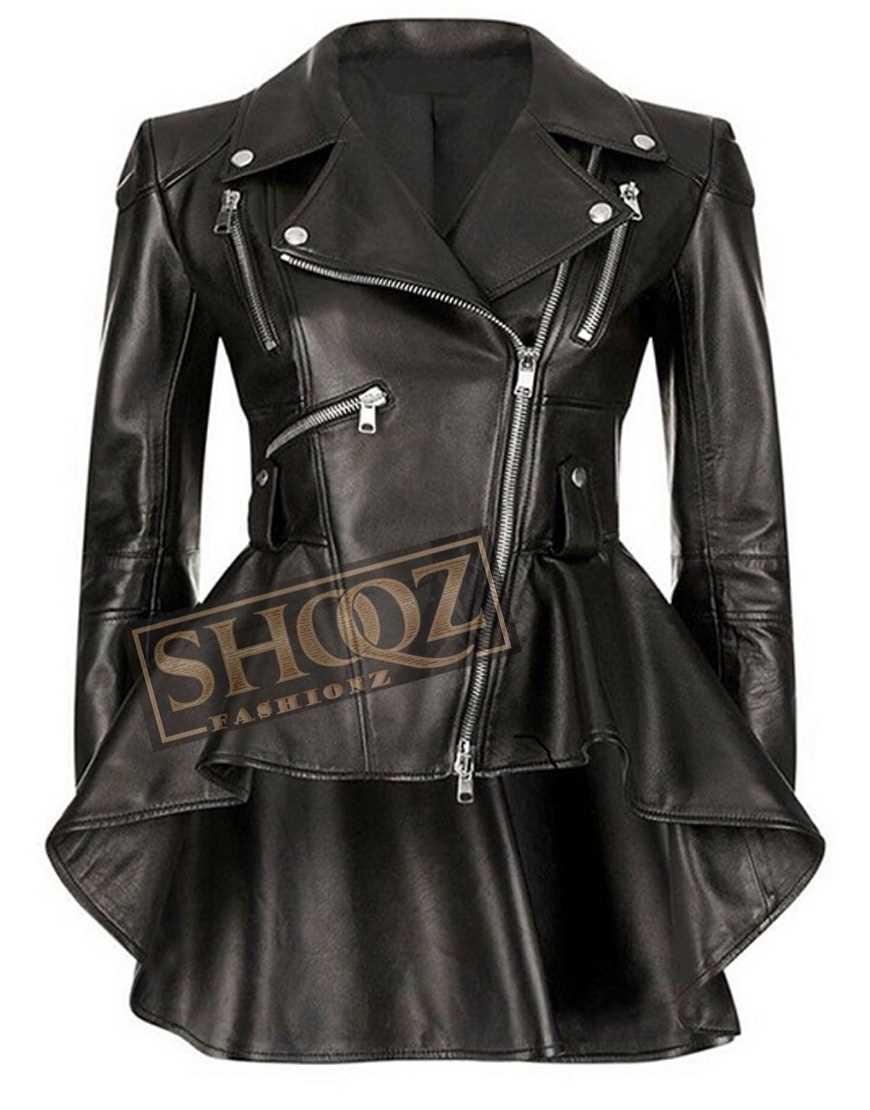 Umbrella Academy Emmy Raver Black Leather Jacket Umbrella Academy Emmy Raver Black Leather Jacket