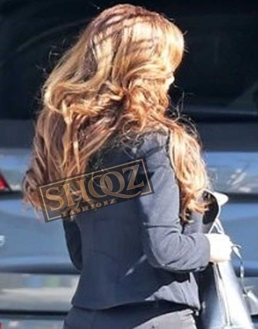 Farrah Abraham Black Suede Jacket Farrah Abraham Black Suede Jacket
