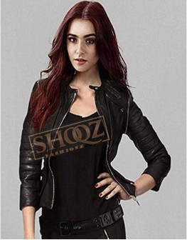 Shadowhunters Katherine Mcnamara Black Leather Jacket Shadowhunters Katherine Mcnamara Black Leather Jacket