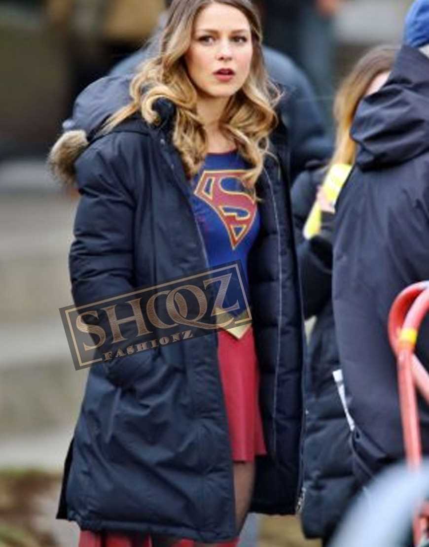 Supergirl (Kara Danvers) Melissa Benoist Cotton Hood Jacket