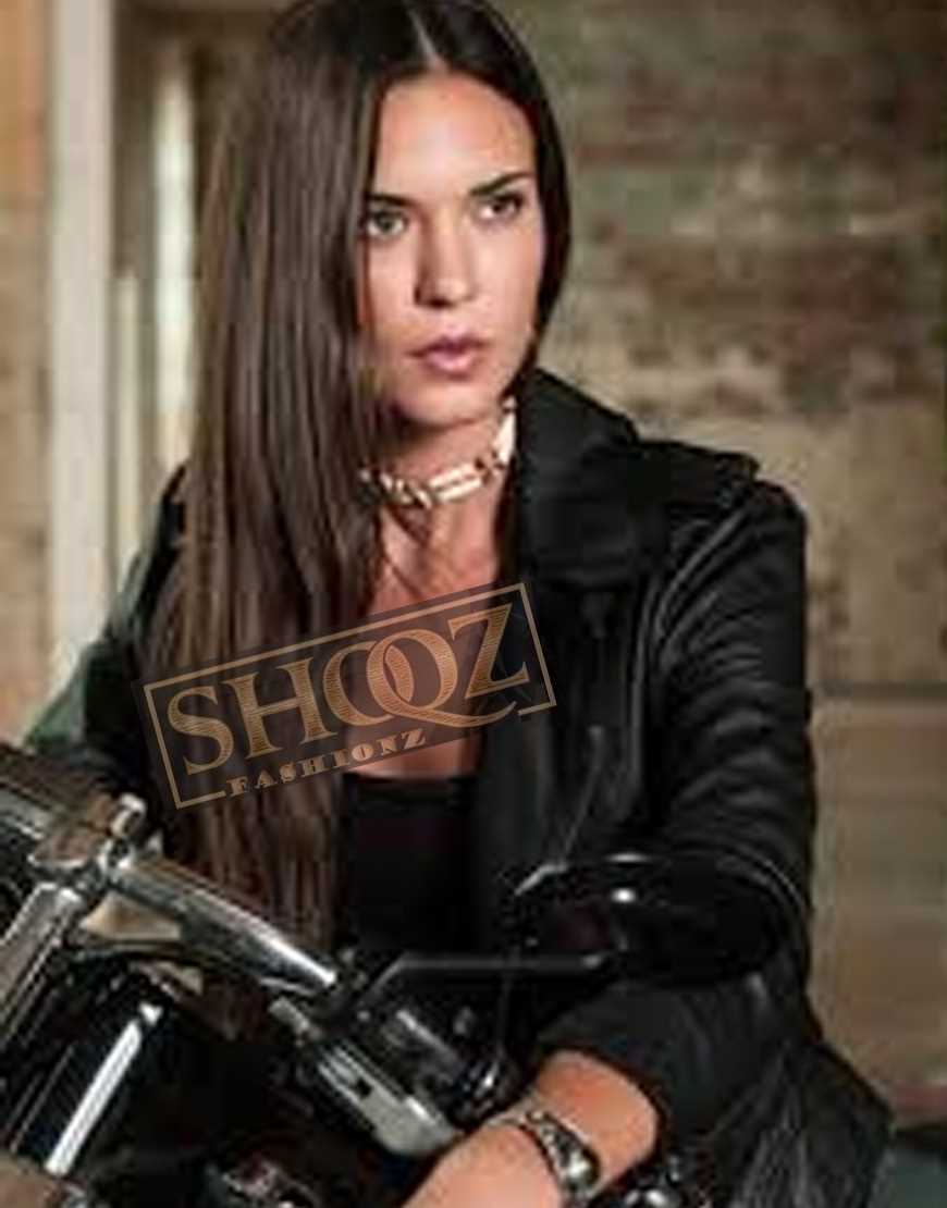 Supergirl (Samantha Arias) Odette Annable Black Leather Jacket