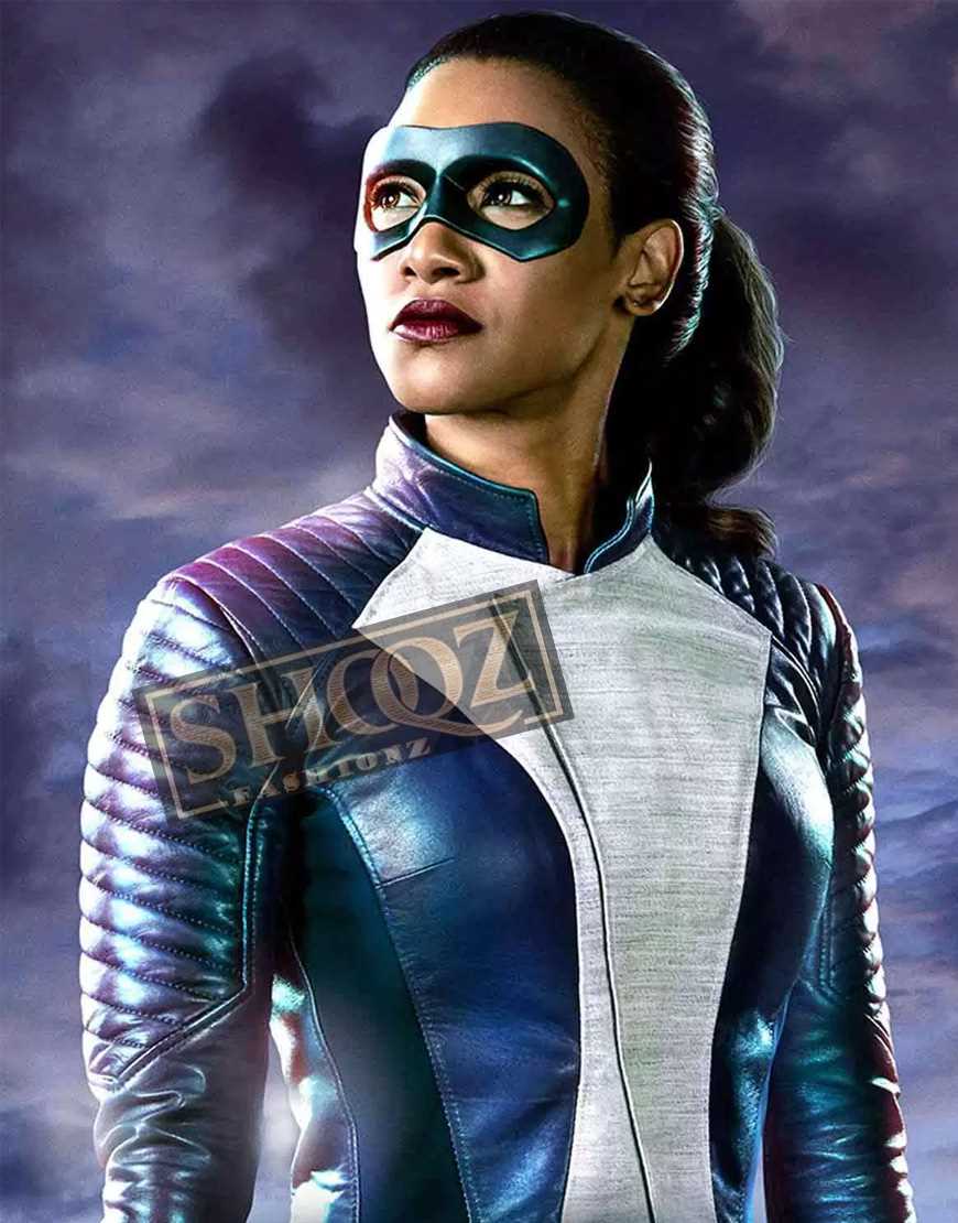 The Flash Season 5 Candice Patton (Iris West-Allen) Costume Leather Jacket