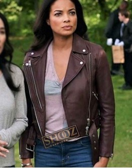 Redemption in Cherry Springs (Melanie Abrams) Rochelle Aytes Leather Jacket
