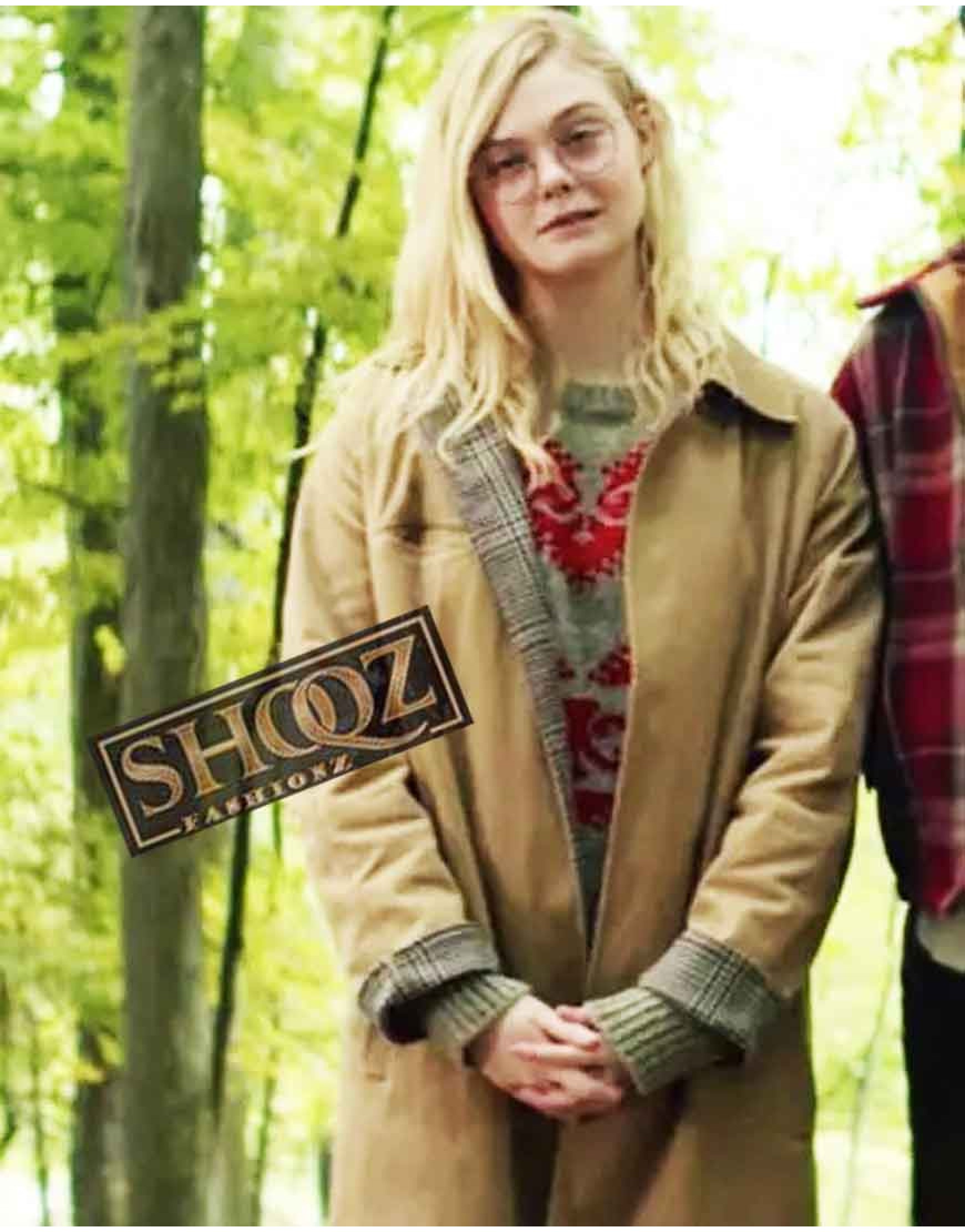 Elle Fanning All The Bright Places Coat | Violet Markey Coat