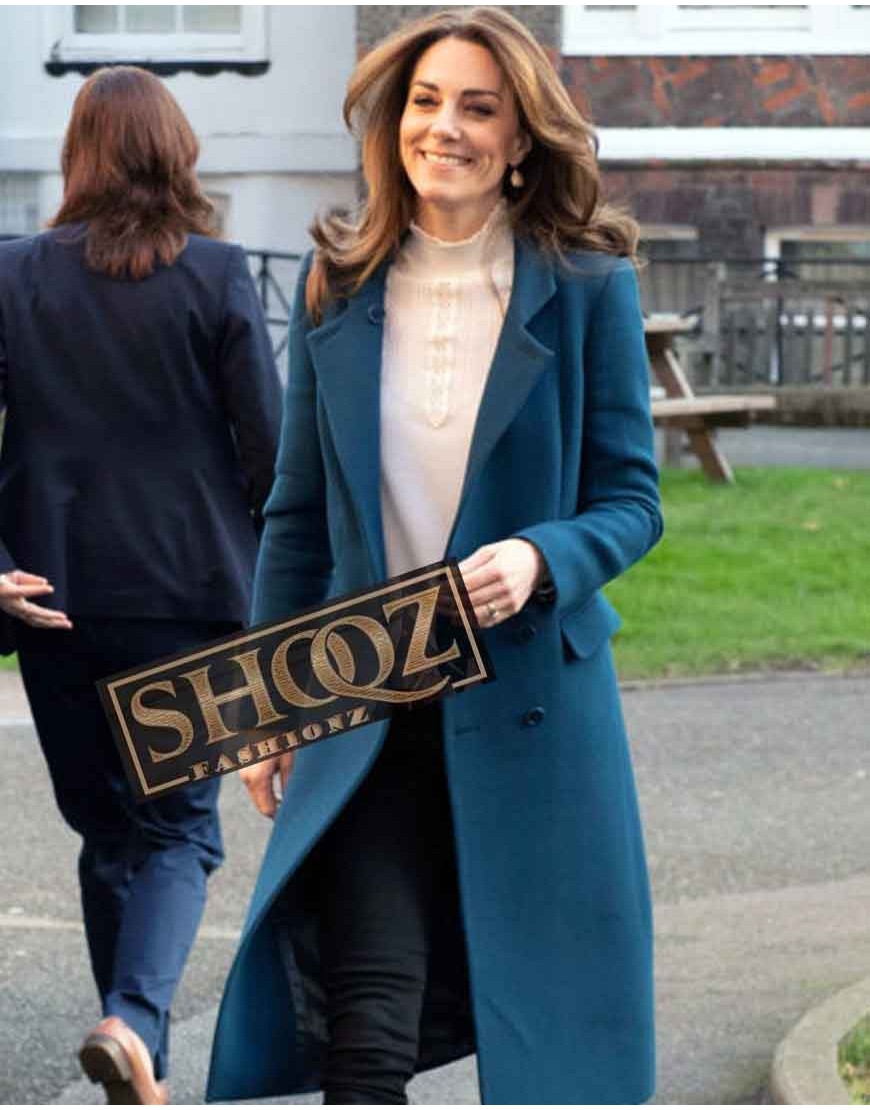 Kate Middleton Royal Blue Trench Coat