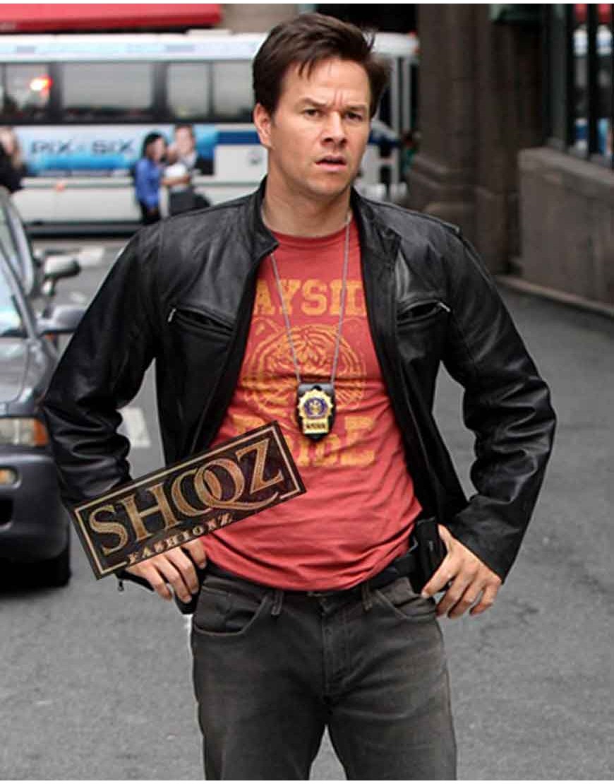Mark Wahlberg The Other Guys Detective Terry Hoitz  Leather Jacket