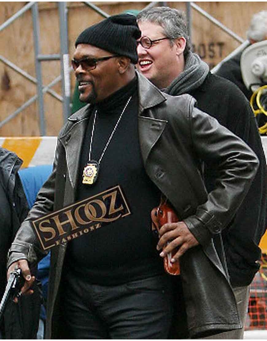 Samuel L Jackson The Other Guys P.K Highsmith Leather Jacket