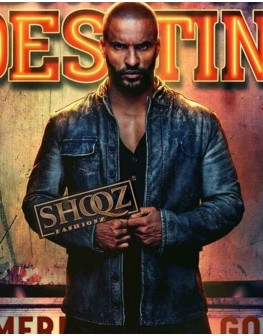 Ricky Whittle American Gods Shadow Moon Leather Jacket