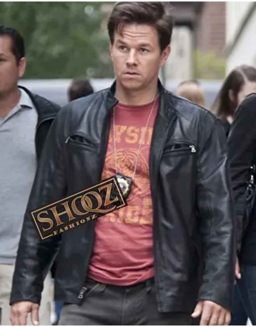 Mark Wahlberg The Other Guys Detective Terry Hoitz  Leather Jacket