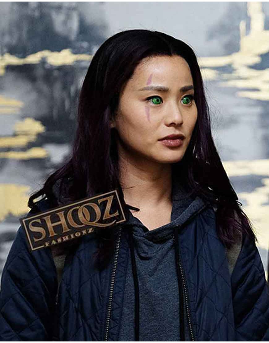 The Gifted Jamie Chung Blue Jacket The Gifted Jamie Chung Blue Jacket