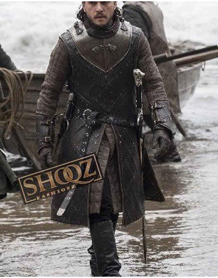 Game of Thrones Jon Snow Costume Leather Coat