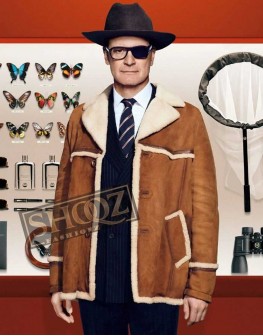 Kingsman Colin Firth (Galahad) Shearling Jacket