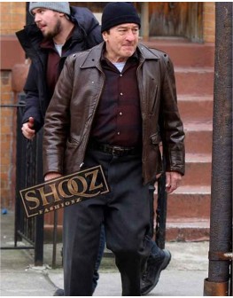 The Irishman Robert De Niro Brown Jacket