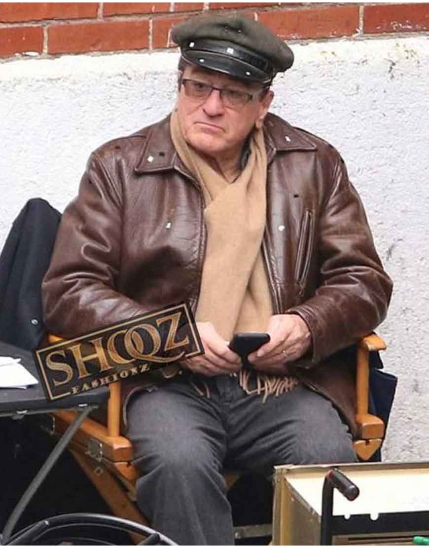 The Irishman Robert De Niro Brown Jacket