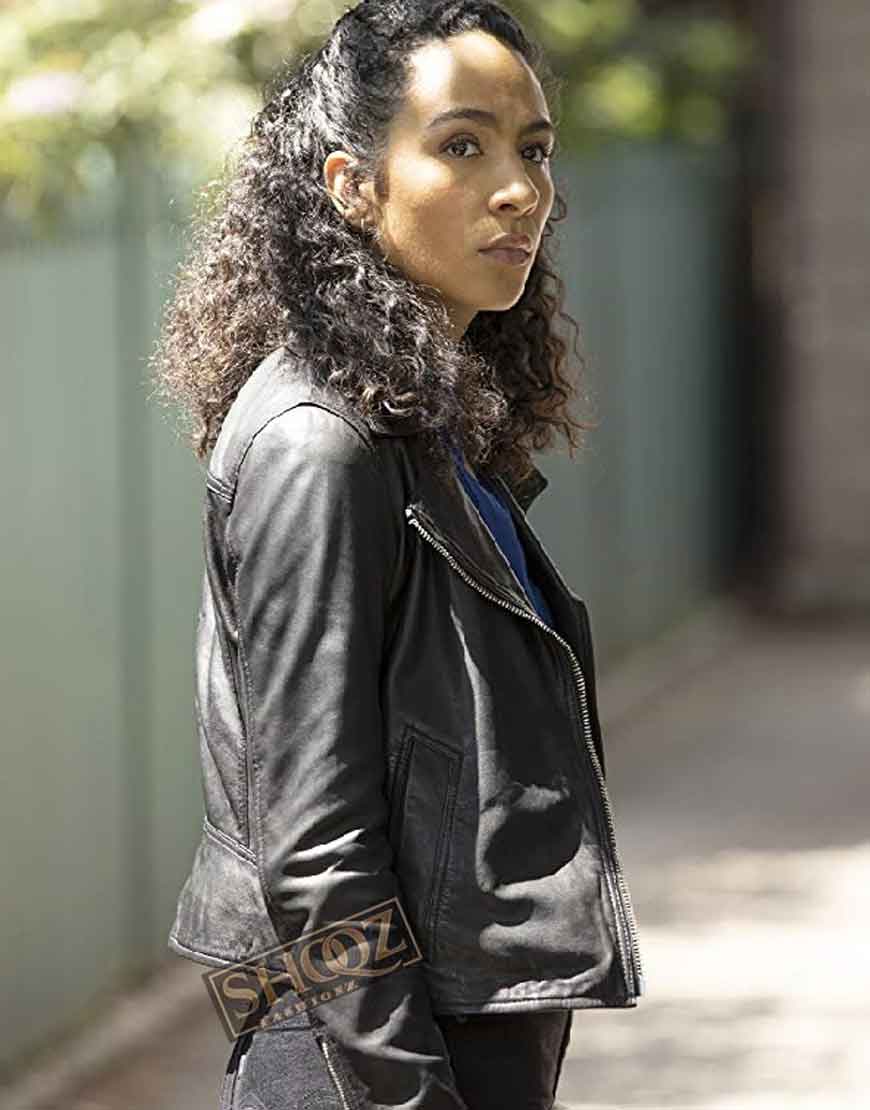Prodigal Son (Dani Powell) Aurora Perrineau Leather Jacket