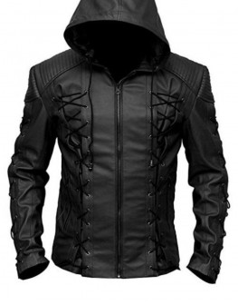 Arrow Colton Haynes Black Hoodie Jacket