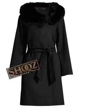 Batwoman Mary Hamilton Black Fur Coat 