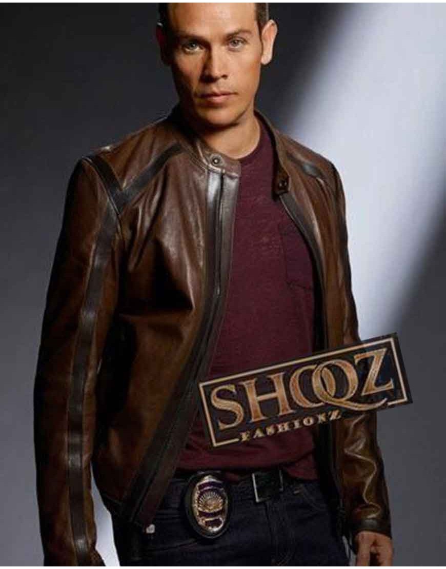 Kevin Alejandro Lucifer Dan Ezpinoza Cafe Racer Leather Jacket Kevin Alejandro Lucifer Dan Ezpinoza Cafe Racer Leather Jacket