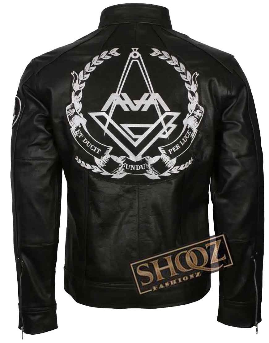 Men's Ava Love Tom Delonge Motorcycle Leather Jacket