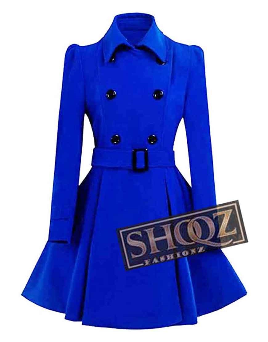 Stylish Woolen Swing Pea Coat for Women’s Stylish Woolen Swing Pea Coat for Women’s