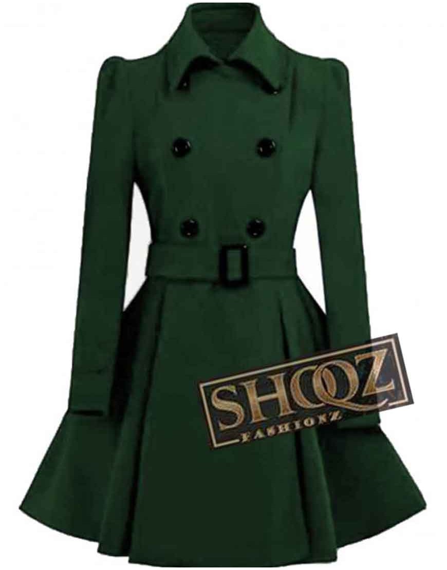 Stylish Woolen Swing Pea Coat for Women’s Stylish Woolen Swing Pea Coat for Women’s