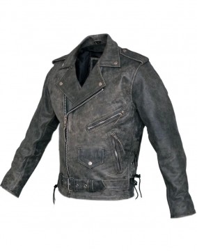 Marlon Brando Brown Distressed Leather Jacket