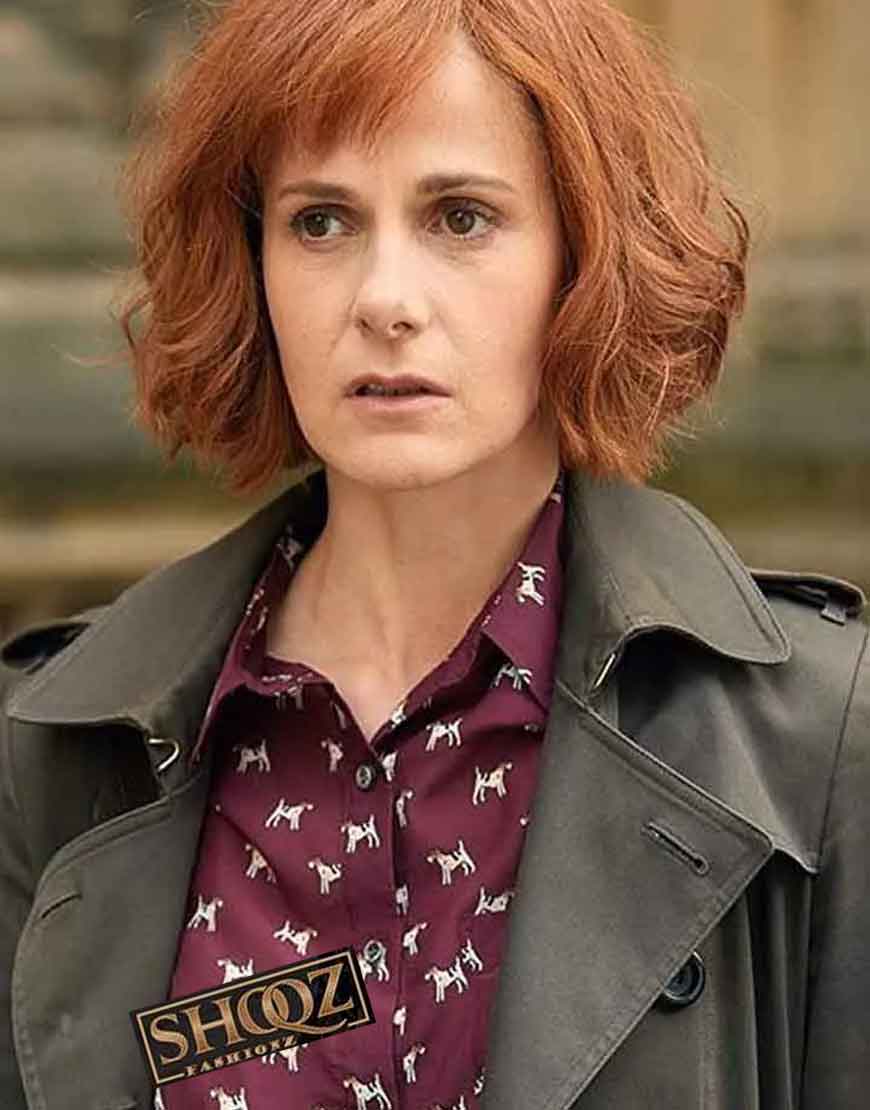 A Discovery Of Witches Louise Brealey Grey Cotton Coat