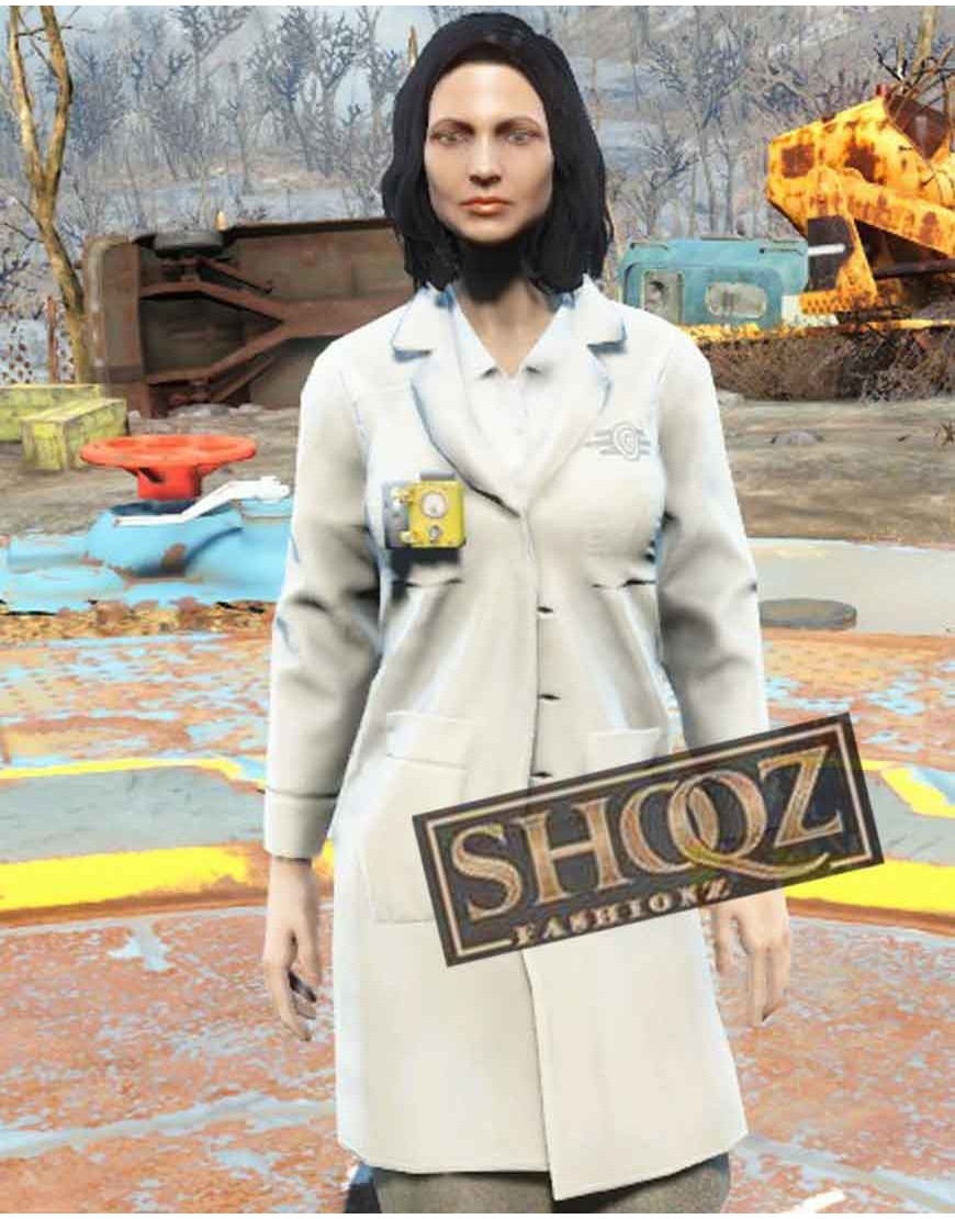 Fallout 4 Vault Tec Lab Long Coat  Fallout 4 Vault Tec Lab Long Coat