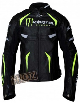 Monster Energy Scream Alpinestars Motorcycle Leather Jacket Monster Energy Scream Alpinestars Motorcycle Leather Jacket
