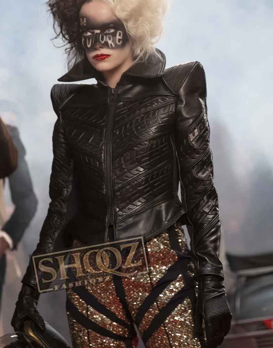 Cruella Emma Stone (Cruella) Leather Jacket