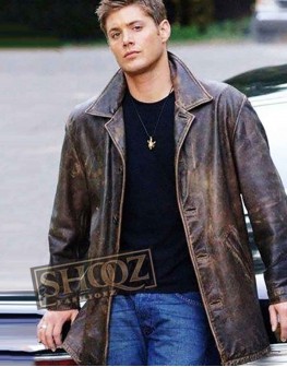 Supernatural Jensen Ackles (Dean Winchester) Distressed Coat