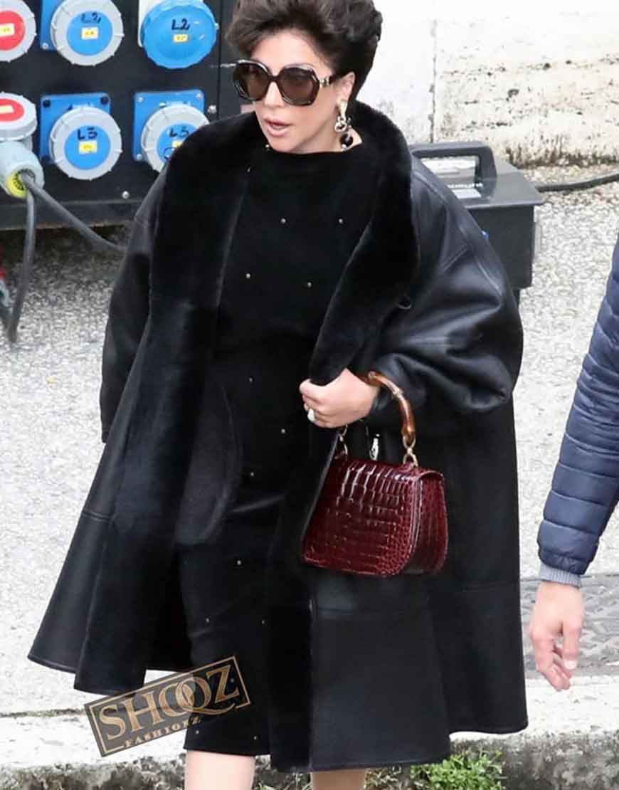 House of Gucci Lady Gaga (Patrizia Reggiani) Leather Coat House of Gucci Lady Gaga (Patrizia Reggiani) Leather Coat