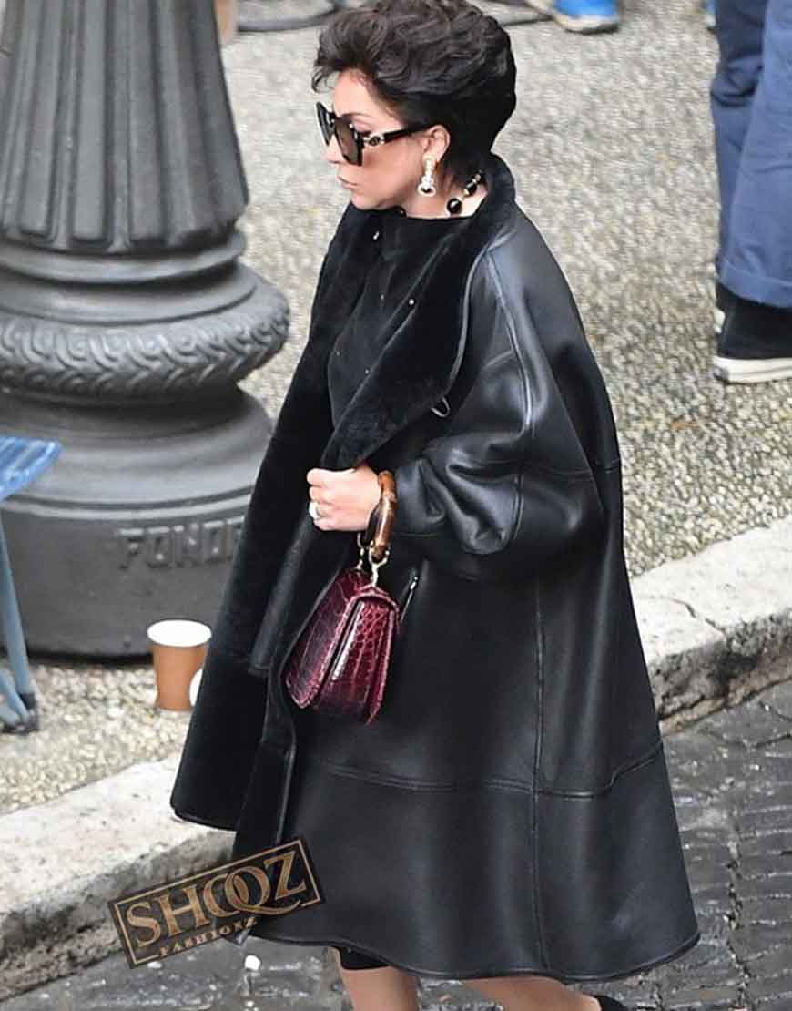 House of Gucci Lady Gaga (Patrizia Reggiani) Leather Coat House of Gucci Lady Gaga (Patrizia Reggiani) Leather Coat