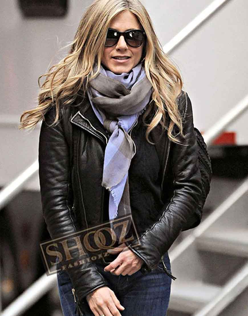 Jennifer Aniston Black Leather Jacket