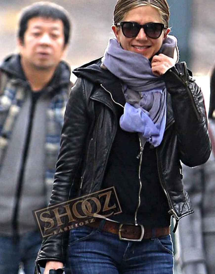 Jennifer Aniston Black Leather Jacket