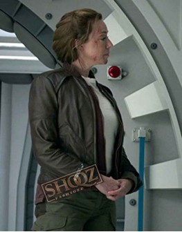 Lost in Space Molly Parker (Maureen Robinson) Leather Jacket