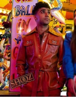 Sex Education (Anwar) Chaneil Kular Red Leather Jacket Sex Education (Anwar) Chaneil Kular Red Leather Jacket