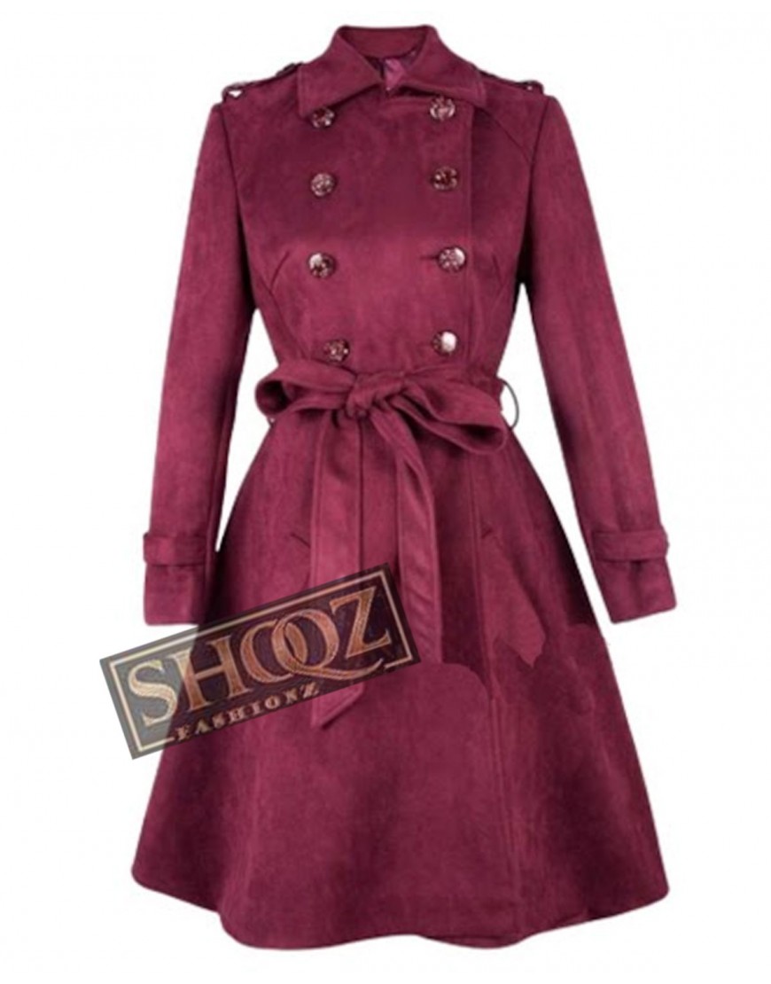 Modern Family Sofia Vergara (Gloria) Purple Woolen Coat Modern Family Sofia Vergara (Gloria) Purple Woolen Coat