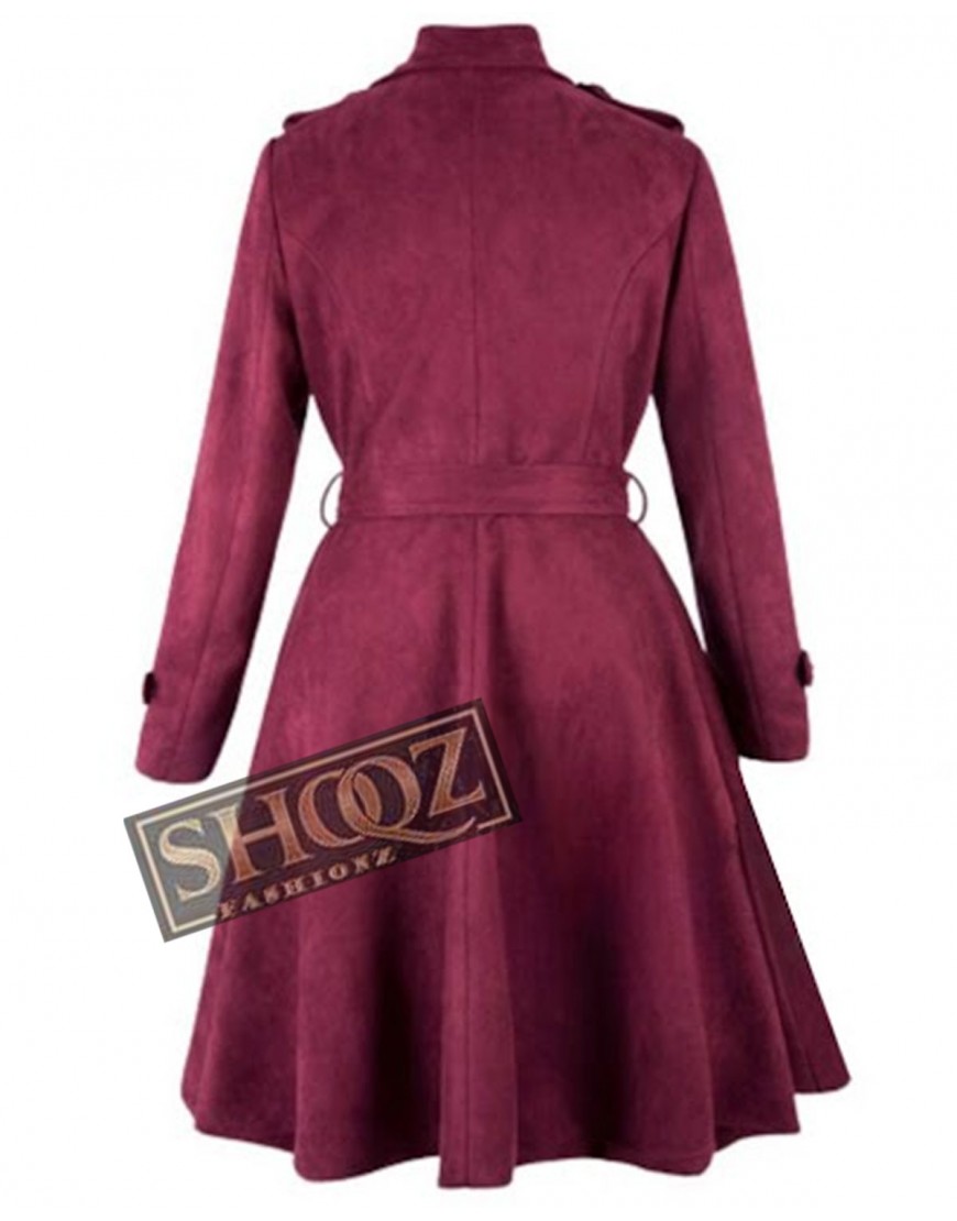 Modern Family Sofia Vergara (Gloria) Purple Woolen Coat Modern Family Sofia Vergara (Gloria) Purple Woolen Coat