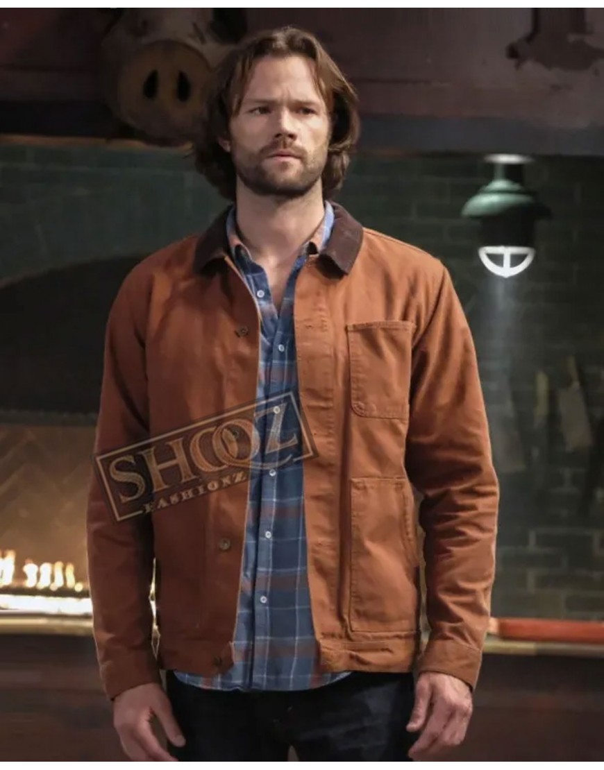 Supernatural Jared Padalecki (Sam Winchester) Brown Cotton Jacket Supernatural Jared Padalecki (Sam Winchester) Brown Cotton Jacket