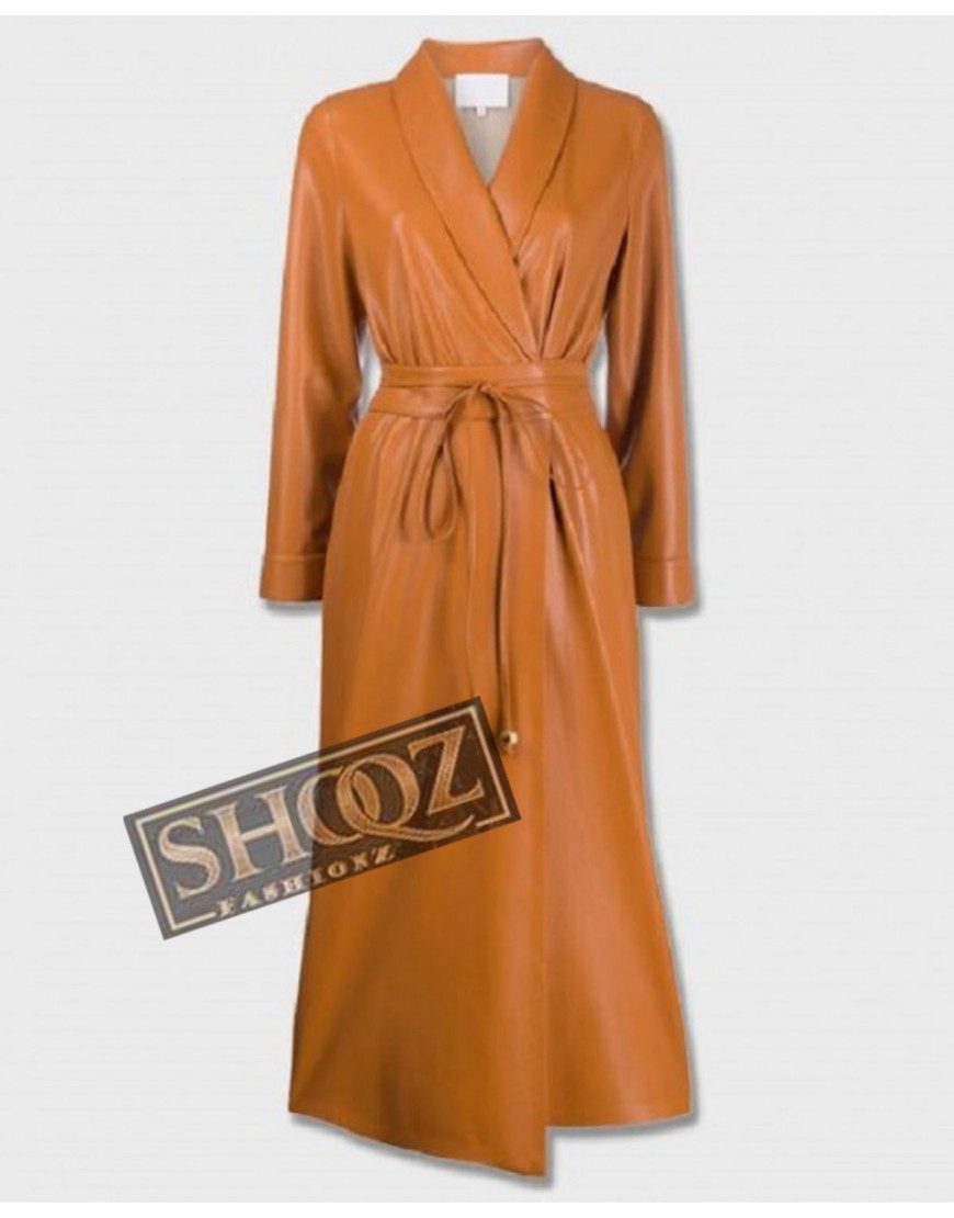 The Flash Season 07 Candice Patton (Iris West) Wrap Leather Coat The Flash Season 07 Candice Patton (Iris West) Wrap Leather Coat