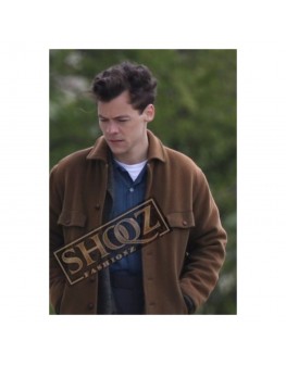 My Policeman 2022 Harry Styles (Tom Burgess) Brown Wool Jacket