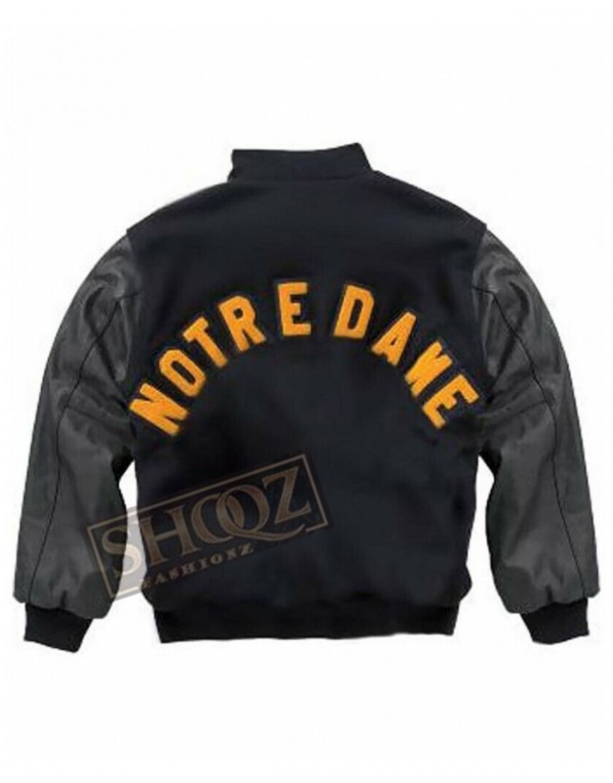 Notre Dame Rudy Ruettiger Irish Bomber Jacket Notre Dame Rudy Ruettiger Irish Bomber Jacket