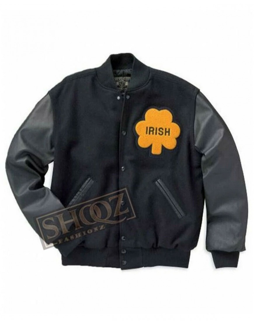 Notre Dame Rudy Ruettiger Irish Bomber Jacket Notre Dame Rudy Ruettiger Irish Bomber Jacket