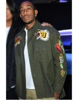 Ludacris Fast X 2023 (Tej) Green Embroidered Jacket